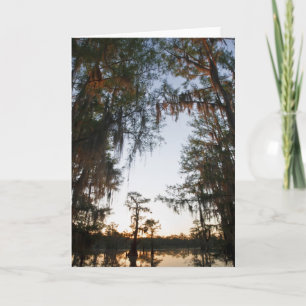 Caddo Lake bij zonsopgang Kaart