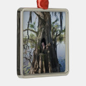 Caddo Lake, jachthut Metalen Ornament (Rechts)