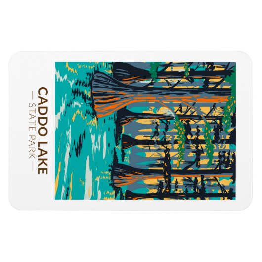 Caddo Lake State Park Texas  Magneet (Horizontaal)