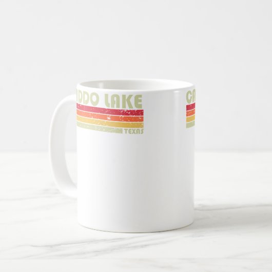 Caddo Lake Texas Funny Fishing Camping Summer Koffiemok (Voorkant links)