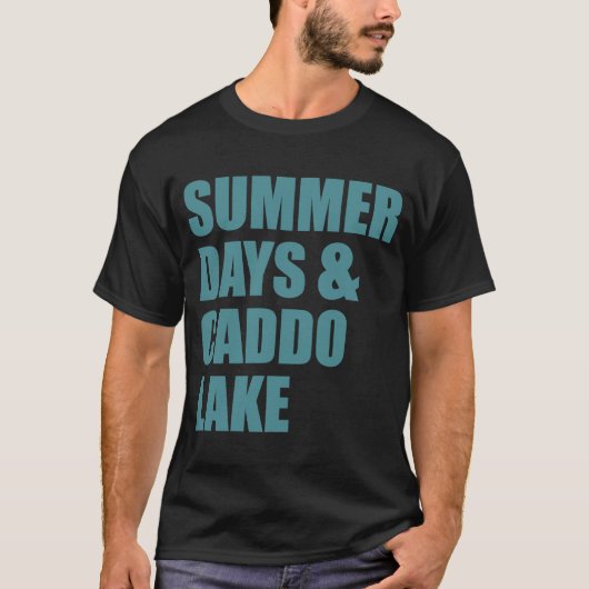 Caddo Lake Texas Louisiana Summer Days T-shirt (Voorkant)