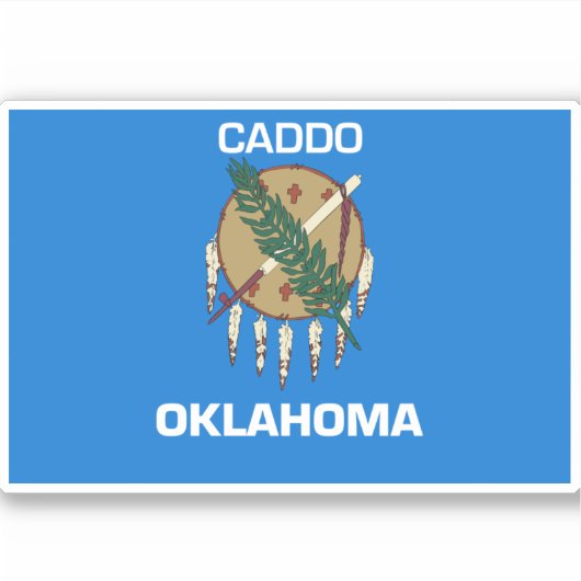 Caddo Oklahoma Sticker (Voorkant)