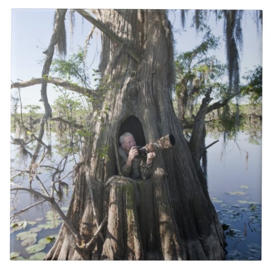 Caddomeer, blind jagen tegeltje (Voorkant)