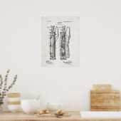 Caddy Bag Patent Print Poster (Keuken)