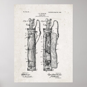 Caddy Bag Patent Print Poster