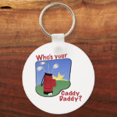 Caddy Dad Golfer Gift Sleutelhanger (Voorkant)