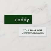 caddy. mini visitekaartje (Voorkant / Achterkant)