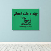 Caddyshack | Bark als een hond. Canvas Afdruk (Insitu (Houten vloer))
