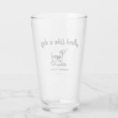 Caddyshack | Bark als een hond. Glas (Achterkant)