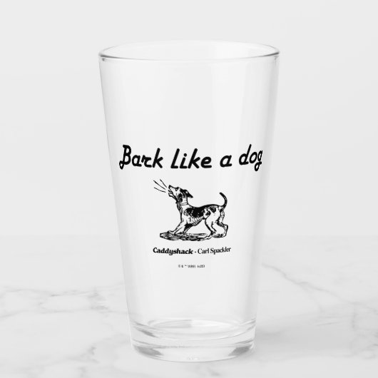 Caddyshack | Bark als een hond. Glas (Voorkant)