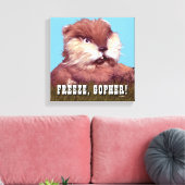 Caddyshack | Bevriezing, Gopher. Canvas Afdruk (Insitu (Woonkamer))