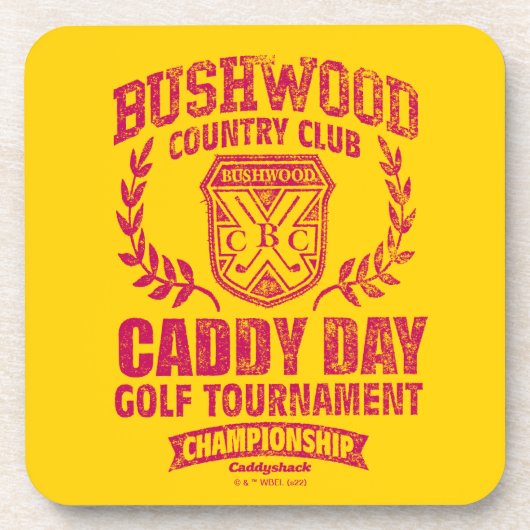 Caddyshack | Bushwood Country Club Caddy Day Golf Bier Onderzetter (Voorkant)