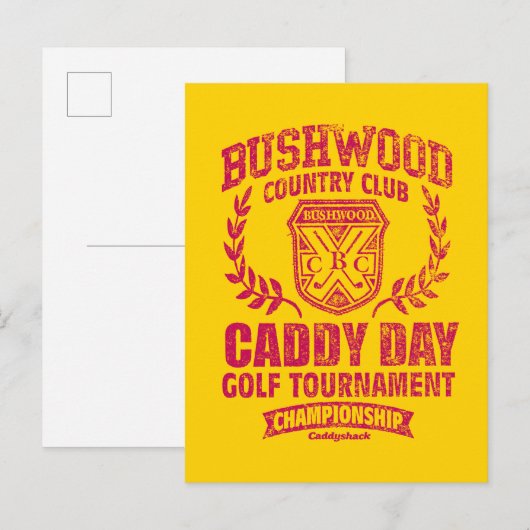 Caddyshack | Bushwood Country Club Caddy Day Golf Briefkaart (Voorkant / Achterkant)