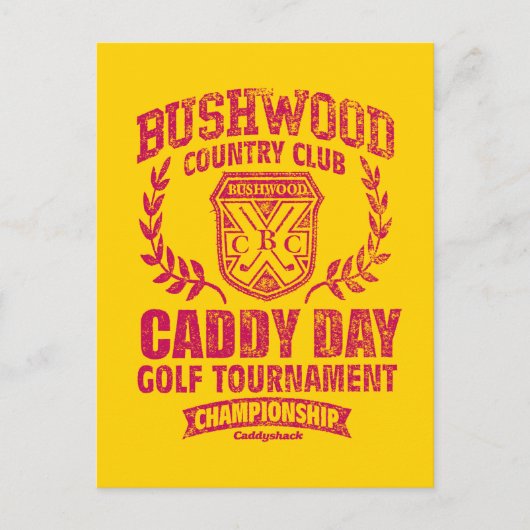 Caddyshack | Bushwood Country Club Caddy Day Golf Briefkaart (Voorkant)