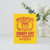 Caddyshack | Bushwood Country Club Caddy Day Golf Briefkaart (Staand voorkant)