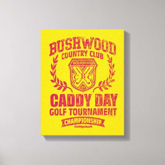 Caddyshack | Bushwood Country Club Caddy Day Golf Canvas Afdruk (Voorkant)