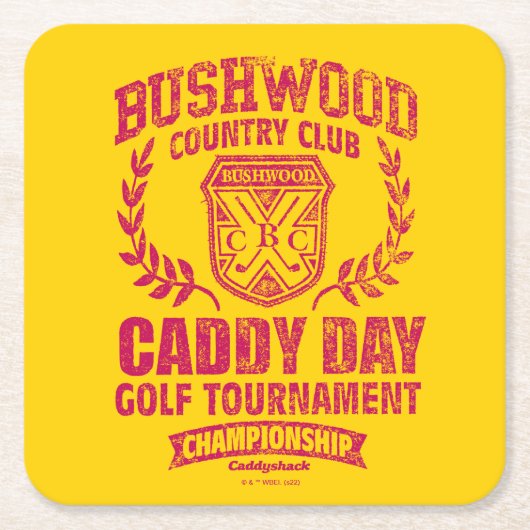 Caddyshack | Bushwood Country Club Caddy Day Golf Kartonnen Onderzetters (Voorkant)