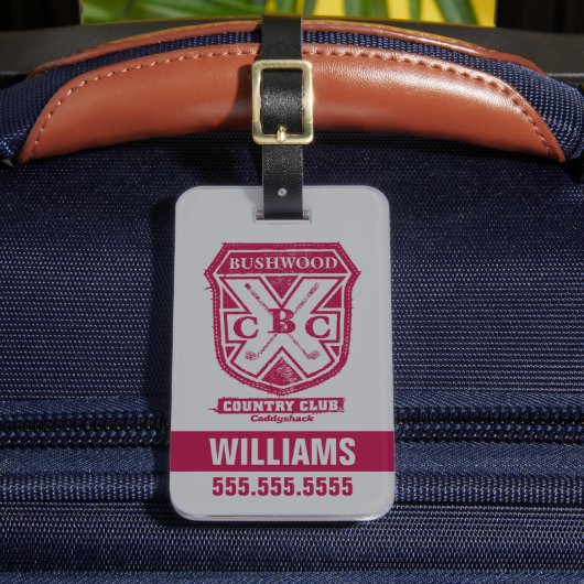 Caddyshack | Bushwood Country Club Crest Bagagelabel (Voorkant Insitu 2)
