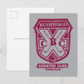 Caddyshack | Bushwood Country Club Crest Briefkaart (Voorkant / Achterkant)