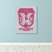 Caddyshack | Bushwood Country Club Crest Canvas Afdruk (Insitu (Houten vloer))