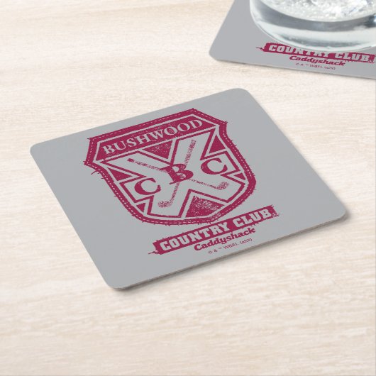 Caddyshack | Bushwood Country Club Crest Kartonnen Onderzetters (Schuin)