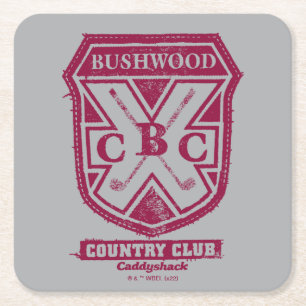 Caddyshack   Bushwood Country Club Crest Kartonnen Onderzetters