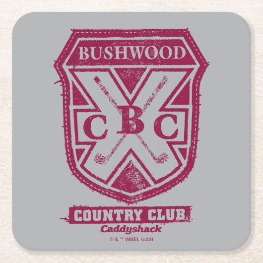 Caddyshack | Bushwood Country Club Crest Kartonnen Onderzetters (Voorkant)