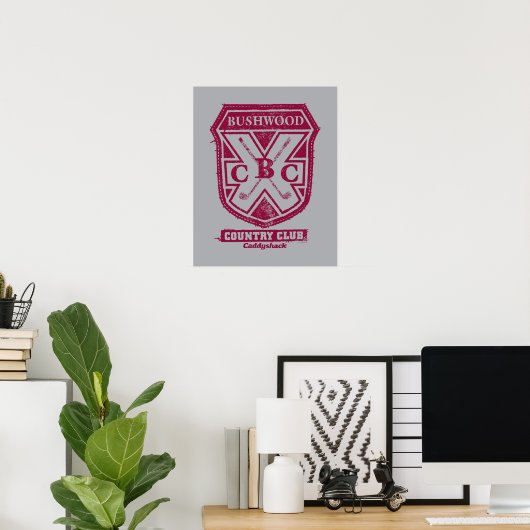 Caddyshack | Bushwood Country Club Crest Poster (Thuiskantoor)