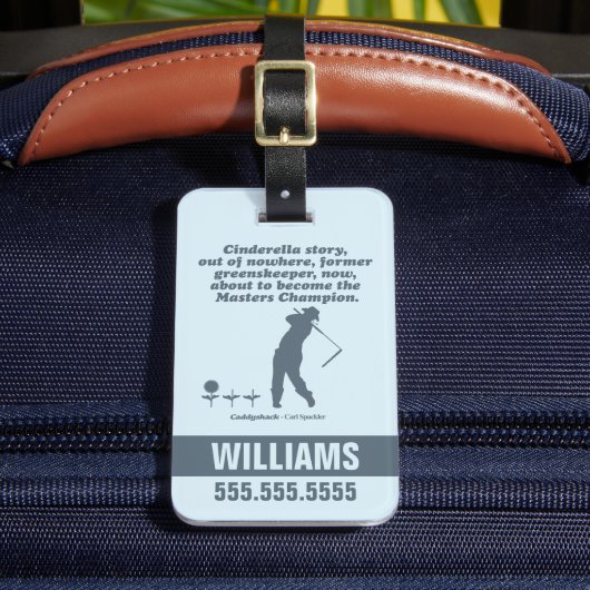 Caddyshack | Cindrella Story Bagagelabel (Voorkant Insitu 2)
