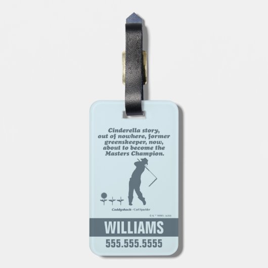 Caddyshack | Cindrella Story Bagagelabel (Achterkant verticaal)