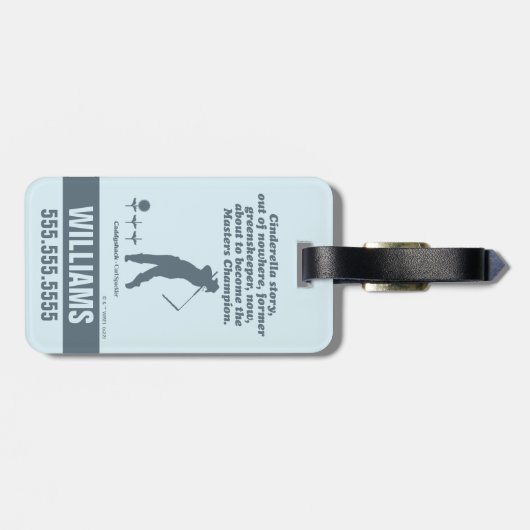 Caddyshack | Cindrella Story Bagagelabel (Achterkant horizontaal)