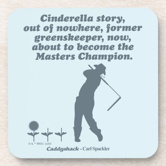 Caddyshack | Cindrella Story Bier Onderzetter (Voorkant)