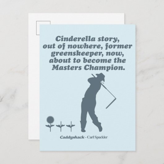 Caddyshack | Cindrella Story Briefkaart (Voorkant / Achterkant)