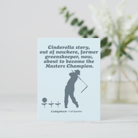 Caddyshack | Cindrella Story Briefkaart (Staand voorkant)