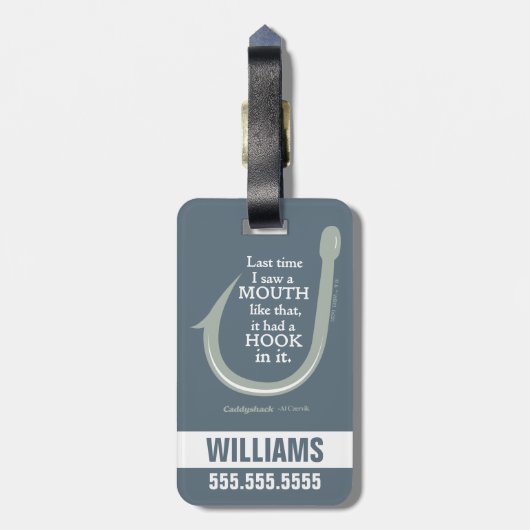 Caddyshack | De laatste keer dat ik zo'n mond zag Bagagelabel (Achterkant verticaal)
