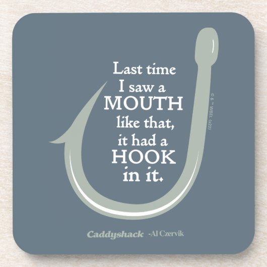 Caddyshack | De laatste keer dat ik zo'n mond zag Bier Onderzetter (Voorkant)