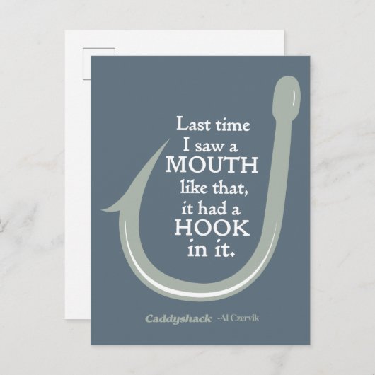 Caddyshack | De laatste keer dat ik zo'n mond zag Briefkaart (Voorkant / Achterkant)