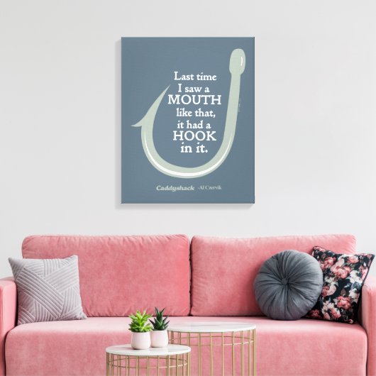 Caddyshack | De laatste keer dat ik zo'n mond zag Canvas Afdruk (Insitu (Woonkamer))