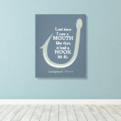 Caddyshack | De laatste keer dat ik zo'n mond zag Canvas Afdruk (Insitu (Houten vloer))