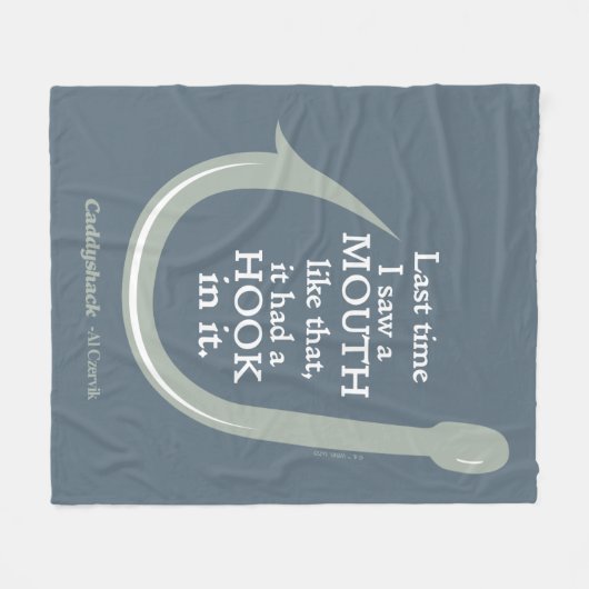 Caddyshack | De laatste keer dat ik zo'n mond zag Fleece Deken (Voorkant (Horizontaal))