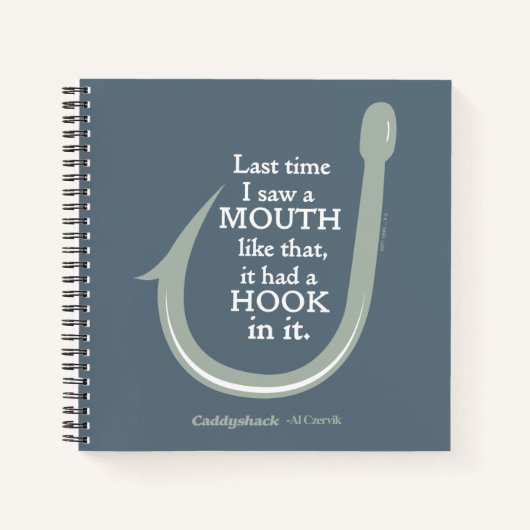 Caddyshack | De laatste keer dat ik zo'n mond zag Notitieboek (Voorkant)