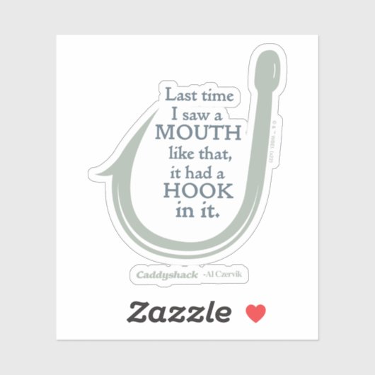 Caddyshack | De laatste keer dat ik zo'n mond zag Sticker (Vel)