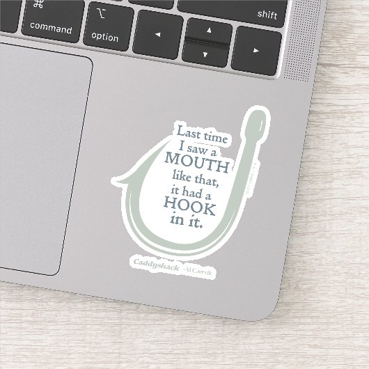Caddyshack | De laatste keer dat ik zo'n mond zag Sticker (Detail)