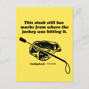 Caddyshack   Deze steak heeft nog steeds tekens Briefkaart