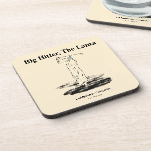 Caddyshack | Grote Hitter, de lama Bier Onderzetter (Linkerzijde)
