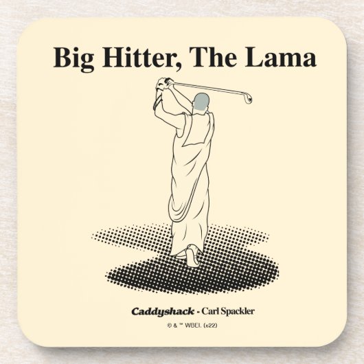 Caddyshack | Grote Hitter, de lama Bier Onderzetter (Voorkant)