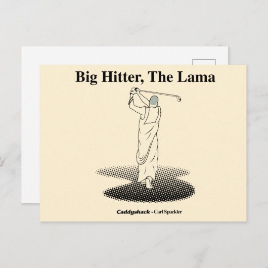 Caddyshack | Grote Hitter, de lama Briefkaart (Voorkant / Achterkant)