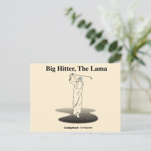 Caddyshack | Grote Hitter, de lama Briefkaart (Staand voorkant)