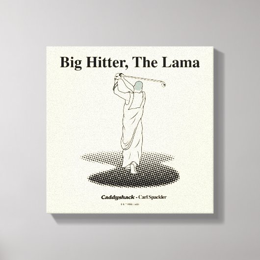 Caddyshack | Grote Hitter, de lama Canvas Afdruk (Voorkant)