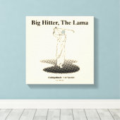 Caddyshack | Grote Hitter, de lama Canvas Afdruk (Insitu (Houten vloer))